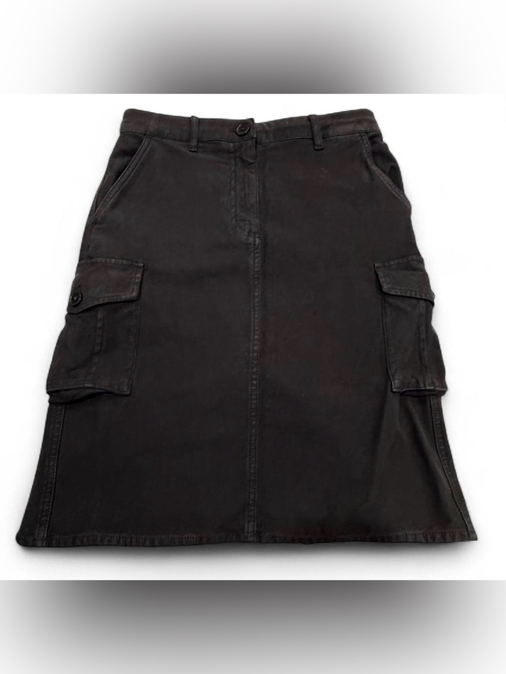Wilfred Black Cargo Midi Skirt